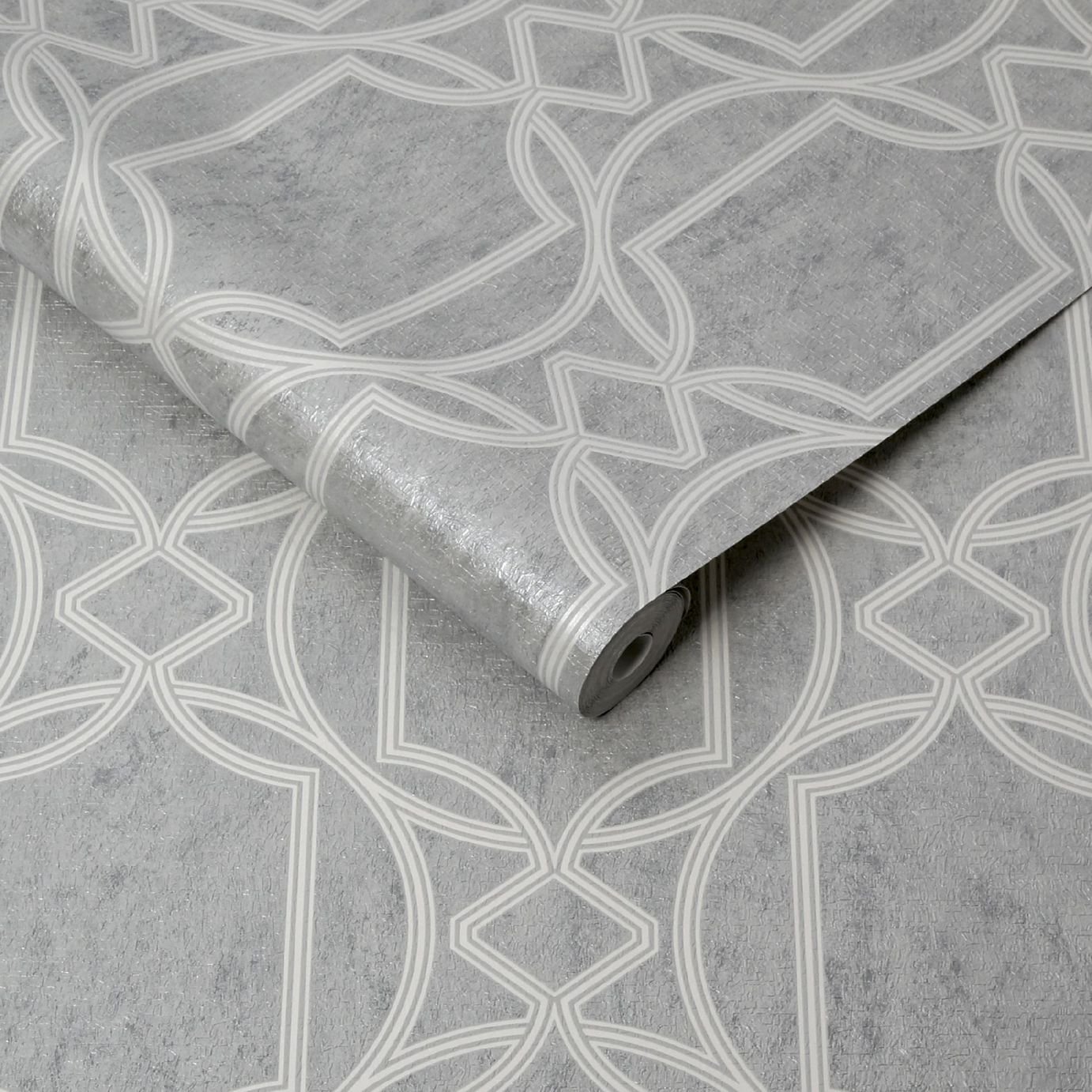 Boutique Deco Geometric Soft Grey Wallpaper Review