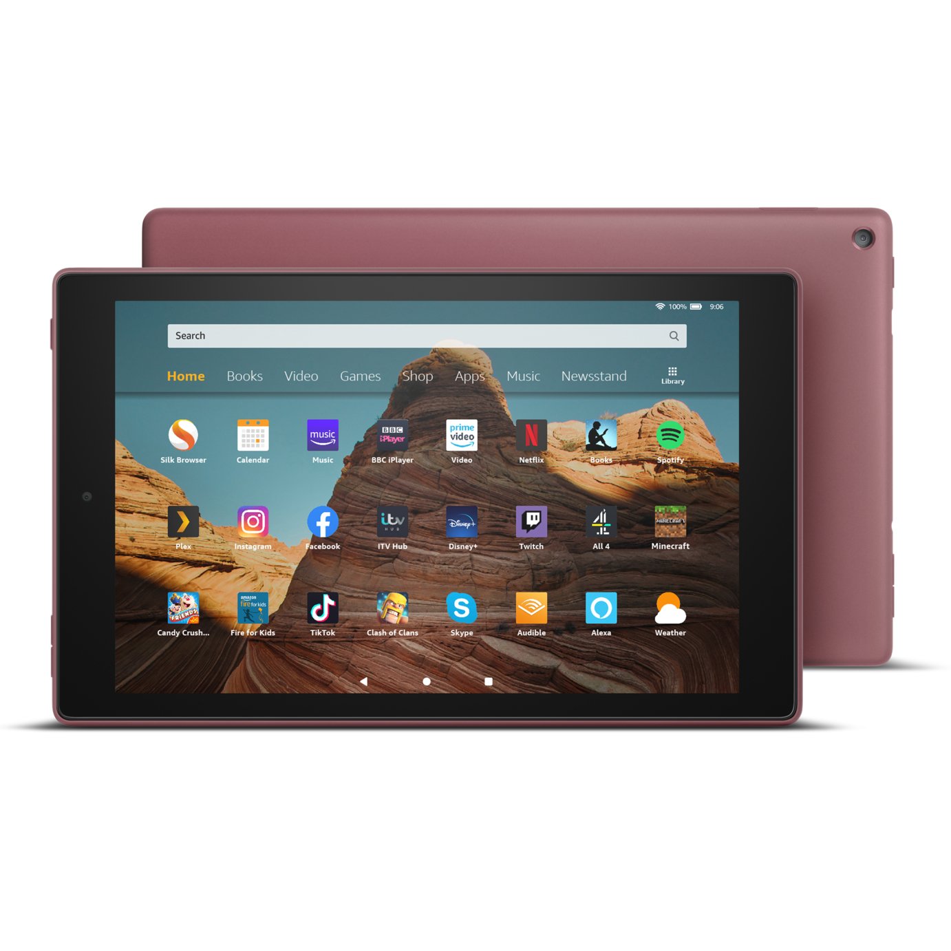 Amazon Fire 10 HD 10.1 Inch 32GB Tablet - Plum