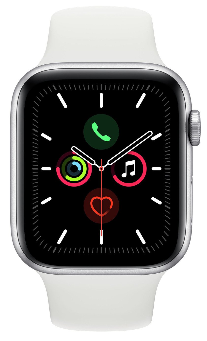 apple watch silver and white