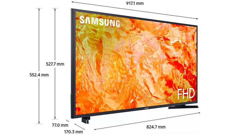 40 Inch TV Dimensions: Length And Height In Cm And Inches - Blue Cine Tech