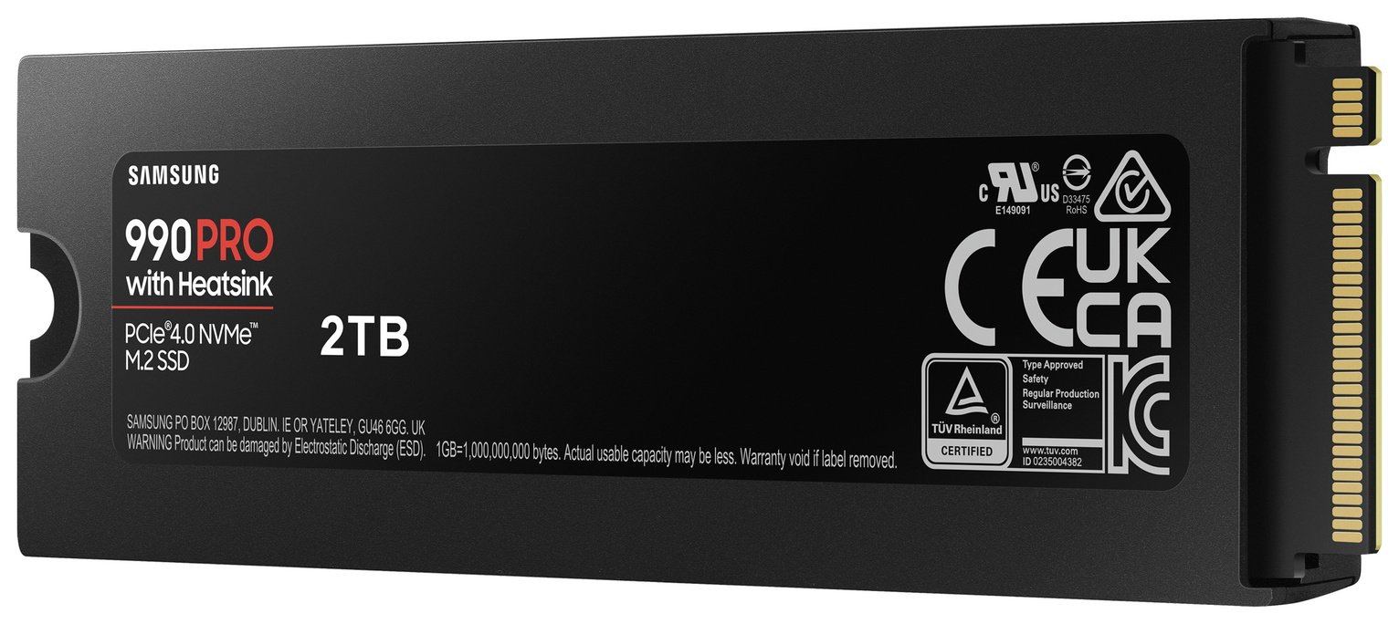 Buy Samsung 990 PRO Heatsink 2TB SSD for PC & PS5 | External hard