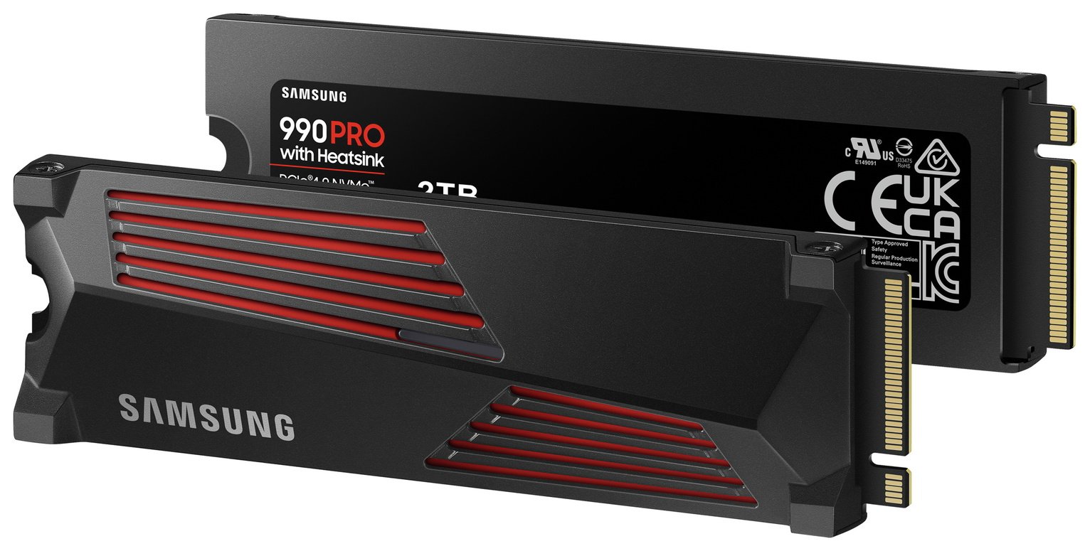 Buy Samsung 990 PRO Heatsink 2TB SSD for PC & PS5 | External hard