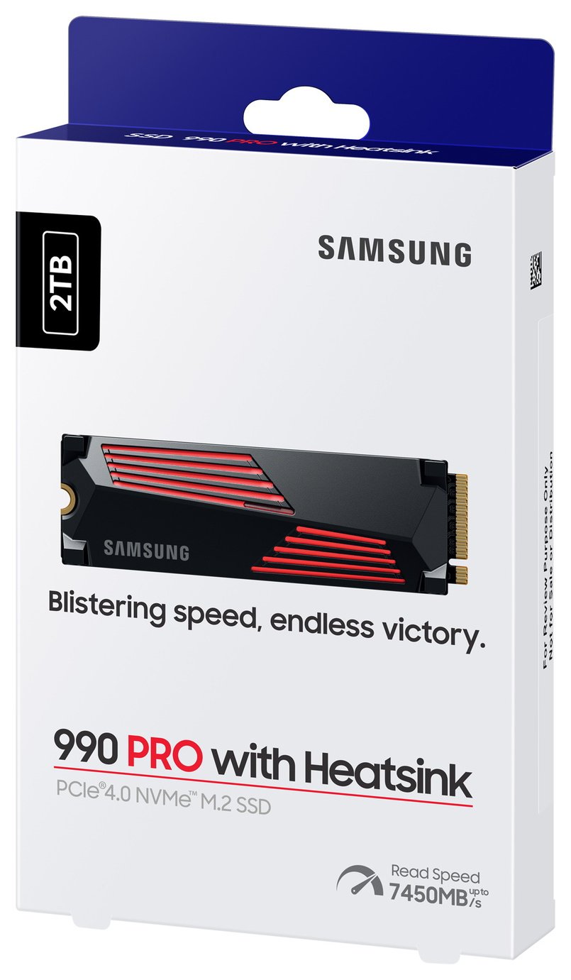 Buy Samsung 990 PRO Heatsink 2TB SSD for PC & PS5 | External hard