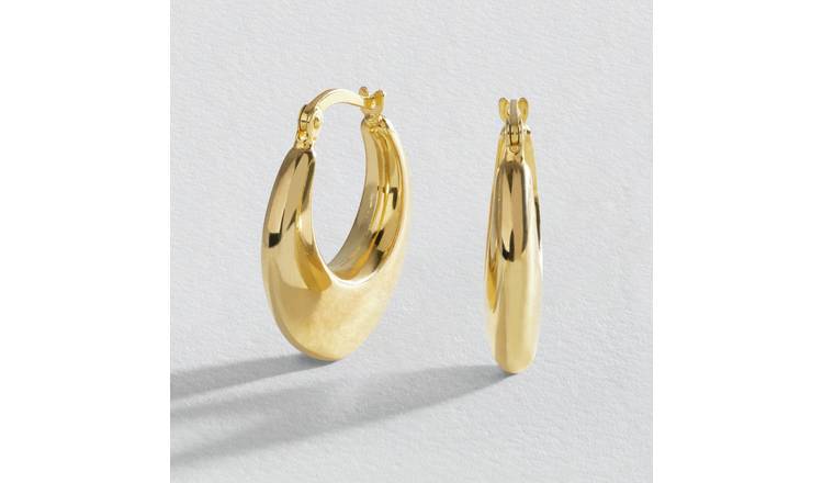 Argos 9ct gold hot sale hoop earrings