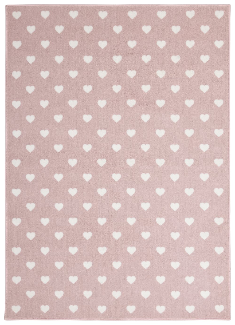 Argos Home Hearts Cut Pile Rug - 160x230cm - Pink