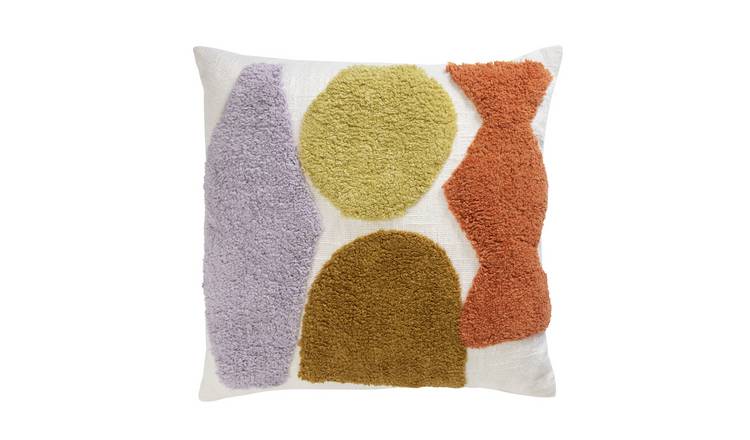 Buy Habitat Geo Technique Cushion Multicoloured Argos