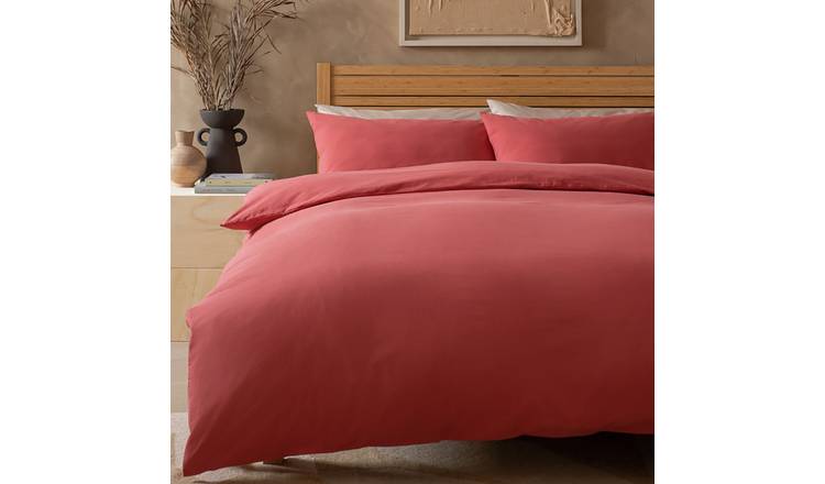 Habitat Washed Cotton Cinnamon Bedding Set - King size