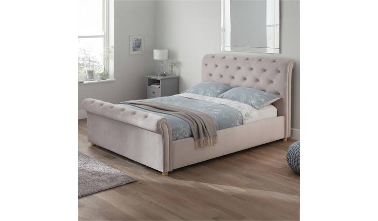 Crushed velvet deals divan bed argos