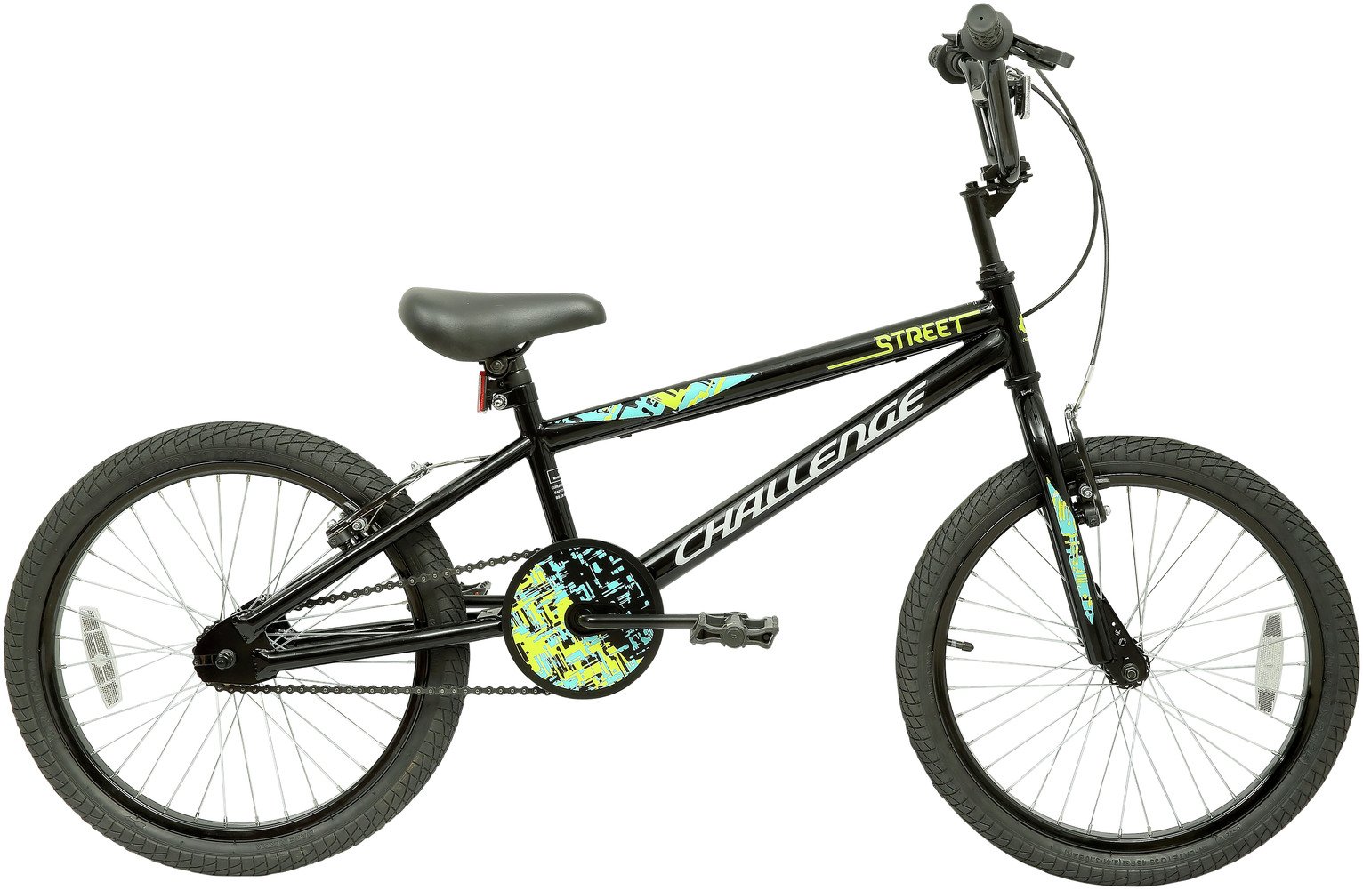 Challenge 20 inch Wheel Size Unisex Street BMX Bike - Black