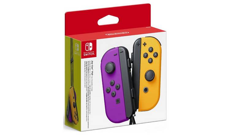 Buy Nintendo Switch Joy-Con Controller Pair - Purple & Orange | Nintendo  Switch controllers | Argos