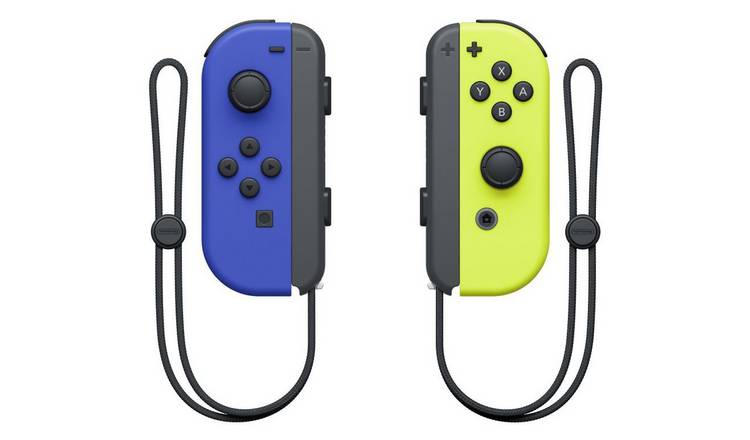 Blue and yellow on sale nintendo switch controllers