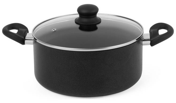 Russell Hobbs 24cm Diamond Stone Aluminium Stock Pot