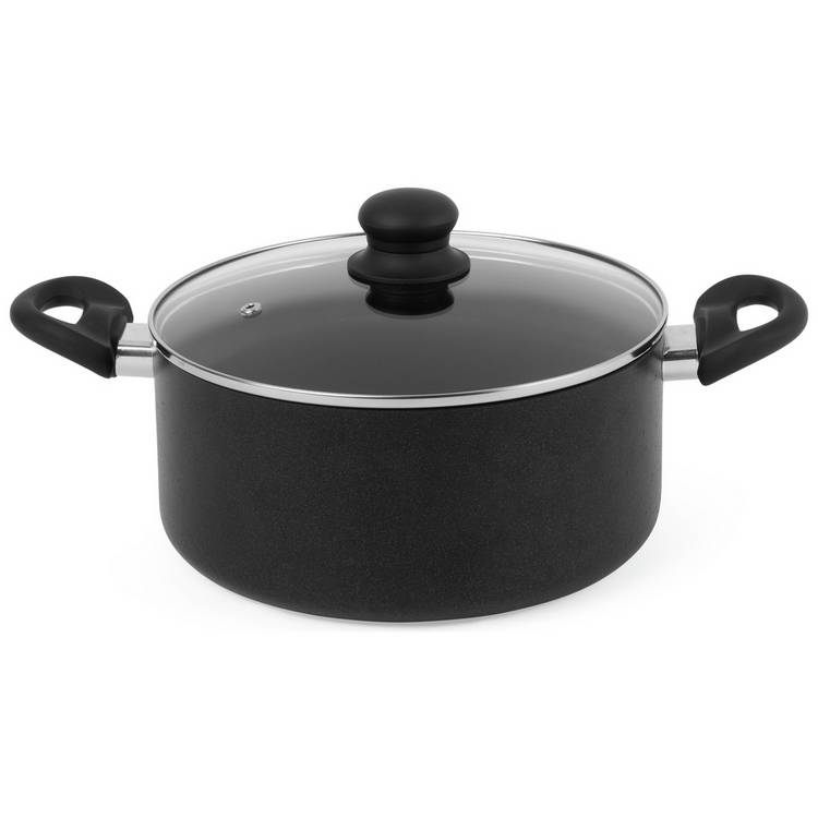 Russell Hobbs 24cm Diamond Stone Aluminium Stock Pot 0