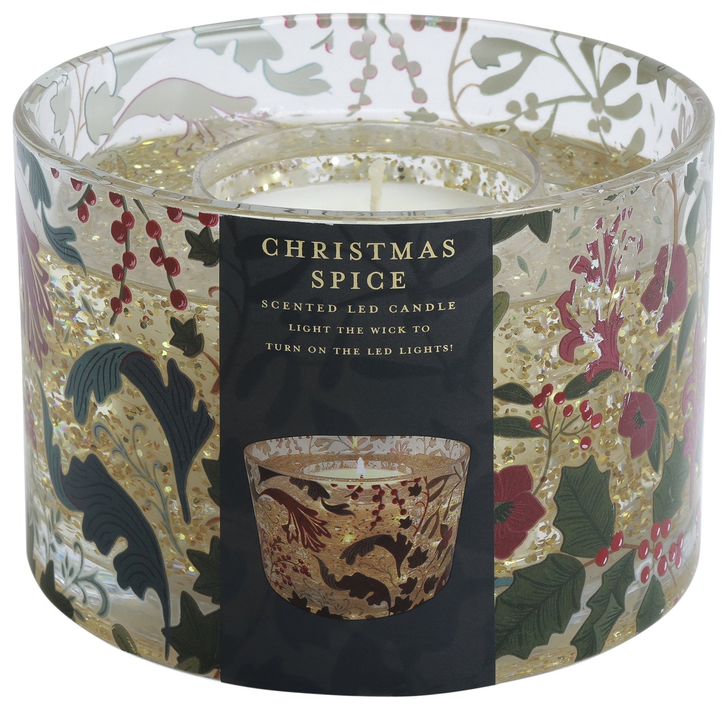 Argos Home Large Gel Candle - Christmas Spice
