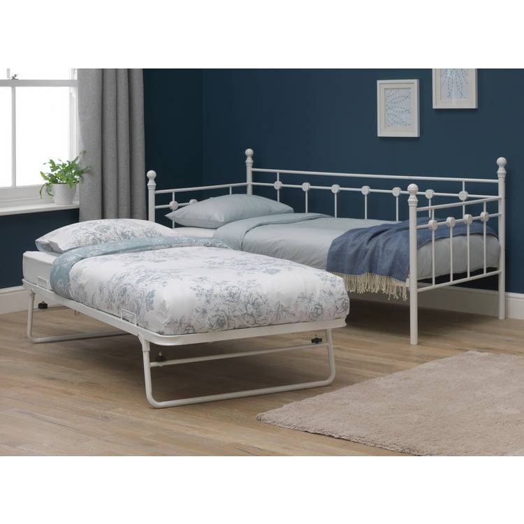 Argos Home Abigail Metal Daybed and Trundle - White 0