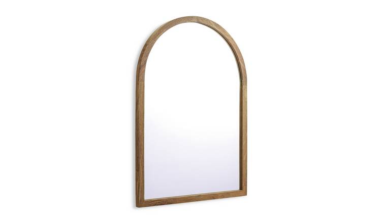 Buy Habitat Mango Wood Arch Wall Mirror Natural 50x70cm Wall mirrors Argos