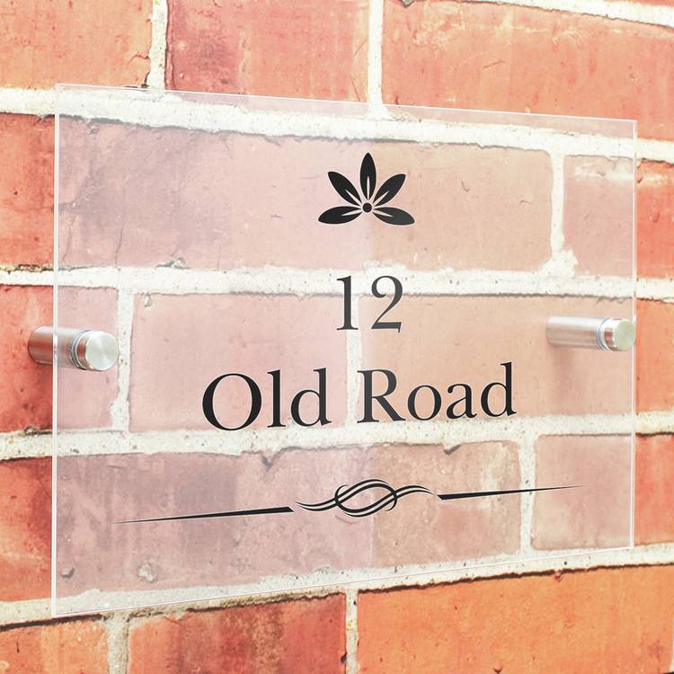 Personalised Message Decorative House Sign 0