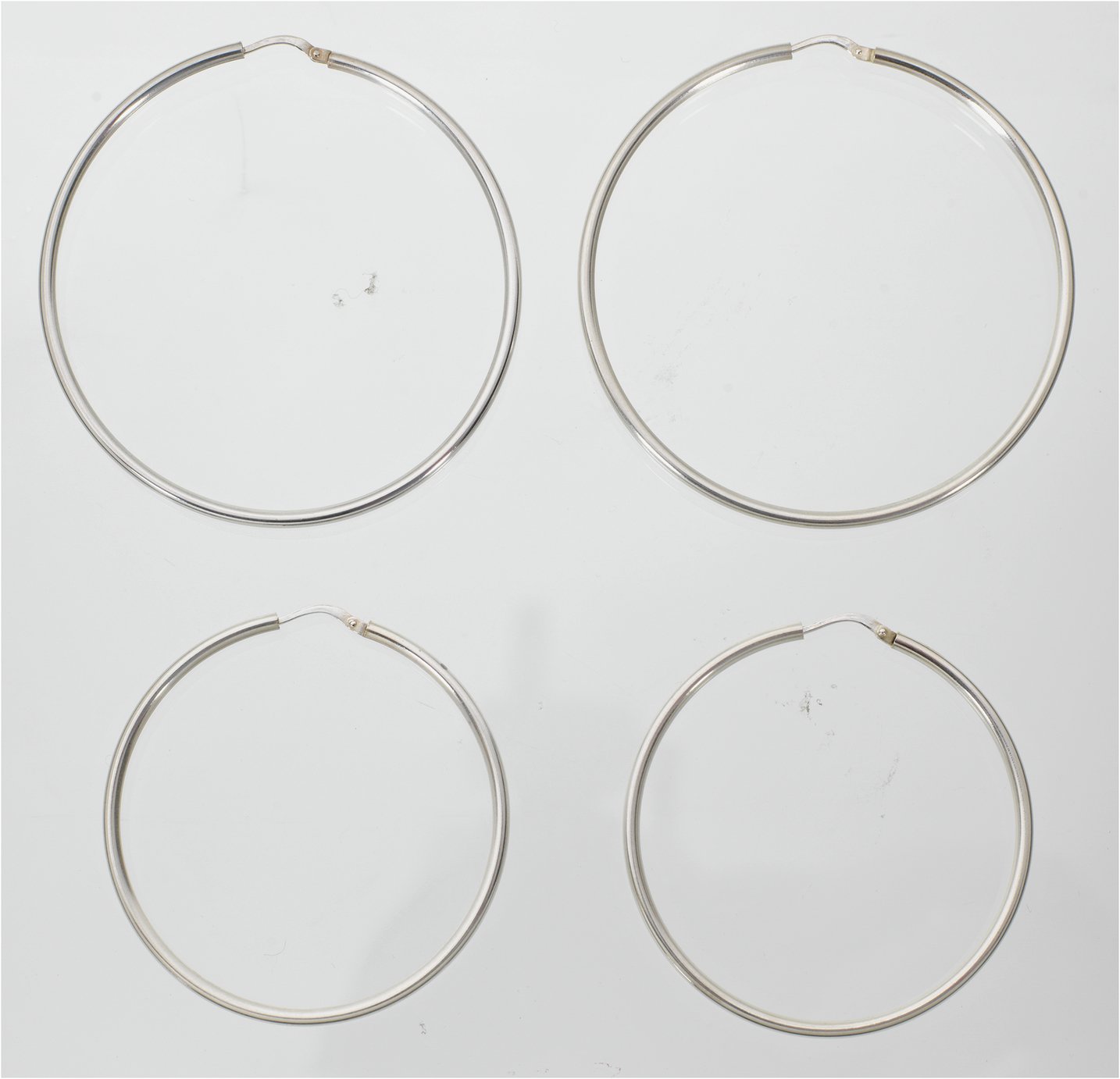 Revere Sterling Silver Set of 2 Large Hoop Earrings Review