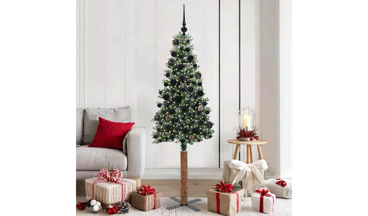 Walplus 300 LEDs Slim Artificial Christmas Tree - Green - 180 cm