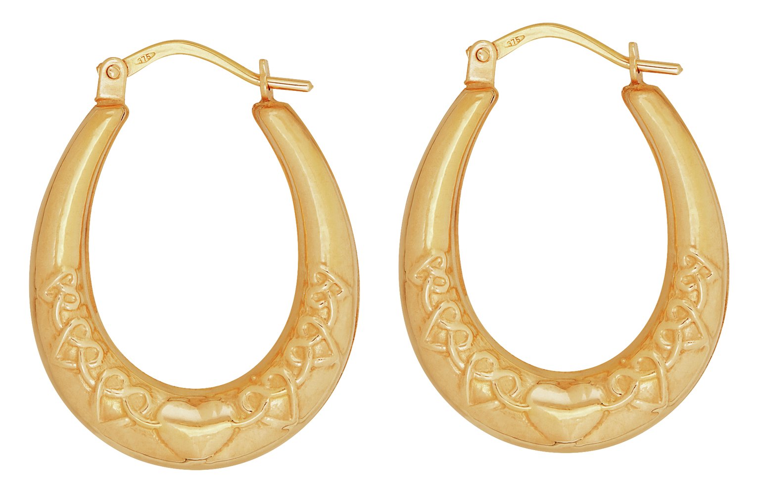 Revere 9ct Gold Oval Creole Hoop Earrings Review