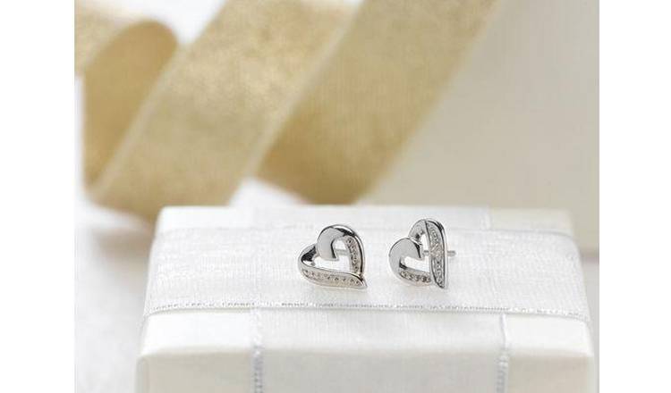 White gold studs on sale argos