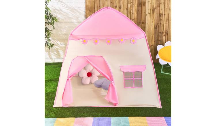 OHS Kids Flower Décor Play Tent - Pink