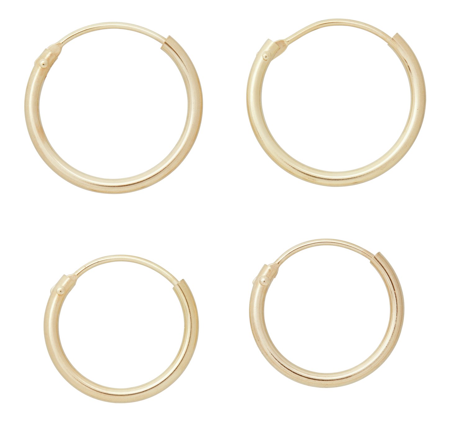 9 Carat Gold Hinged Hoop Earrings Reviews