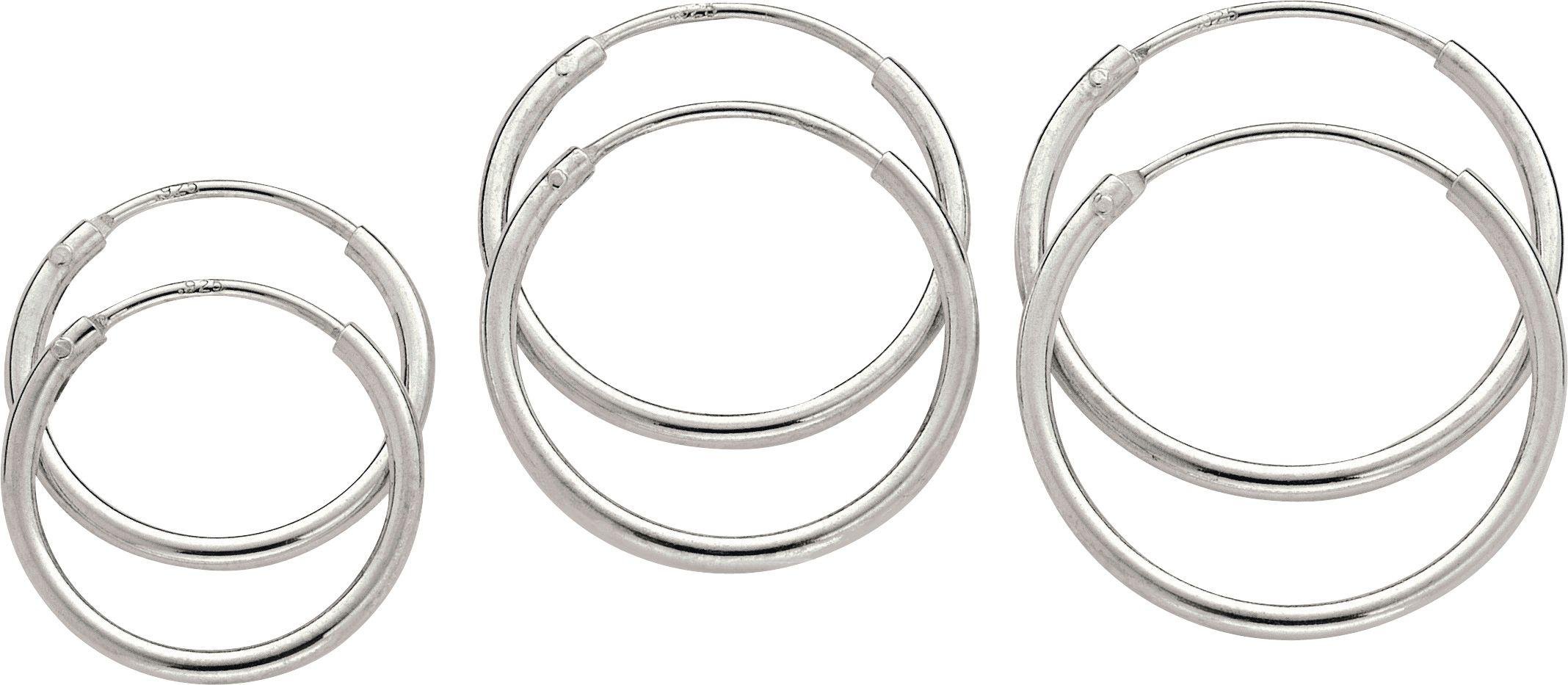 Revere Sterling Silver Set of 3 Hoop Earrings