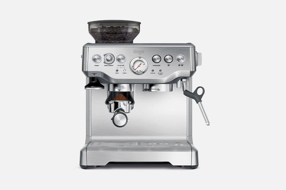 Sage the Barista Express coffee machine.