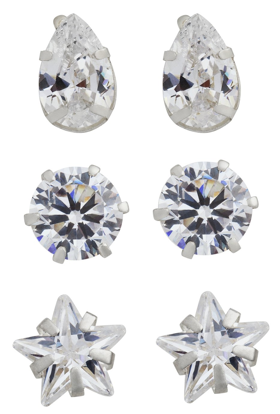 Revere Sterling Silver Stud Earrings Set of 3 Pairs Review