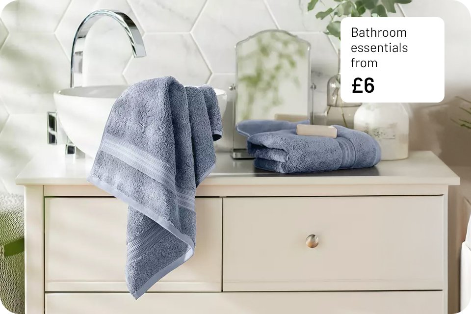 Bathroom essentials from £6