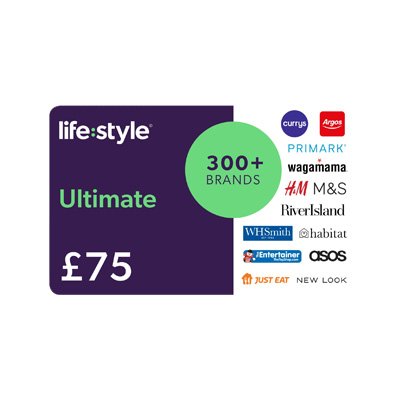 A Lifestyle Ultimate 75 GBP Gift Card.