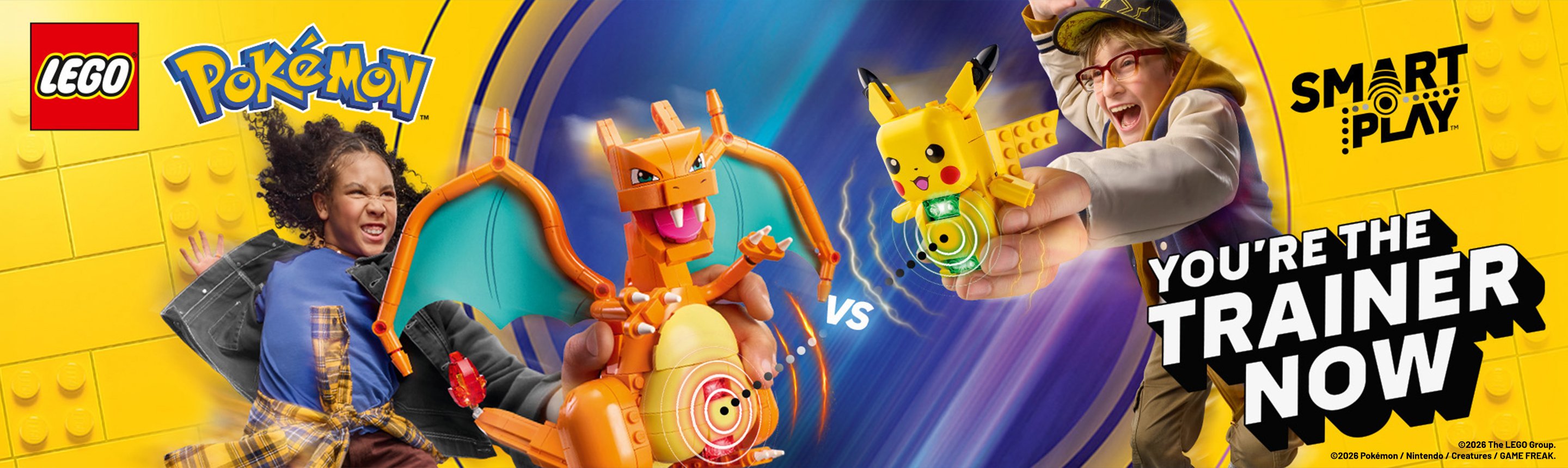 LEGO®. Pokémon. Smart play. You're the trainer now.