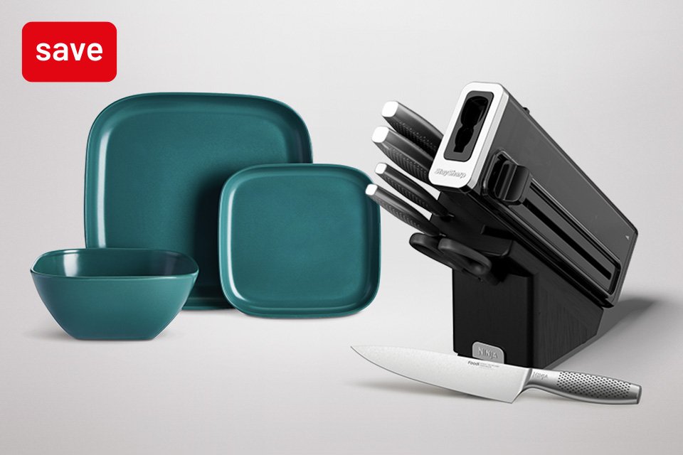 Save up to 1/3 on selected home. Includes 100s of deals across Ninja, Habitat, Minky & so much more.