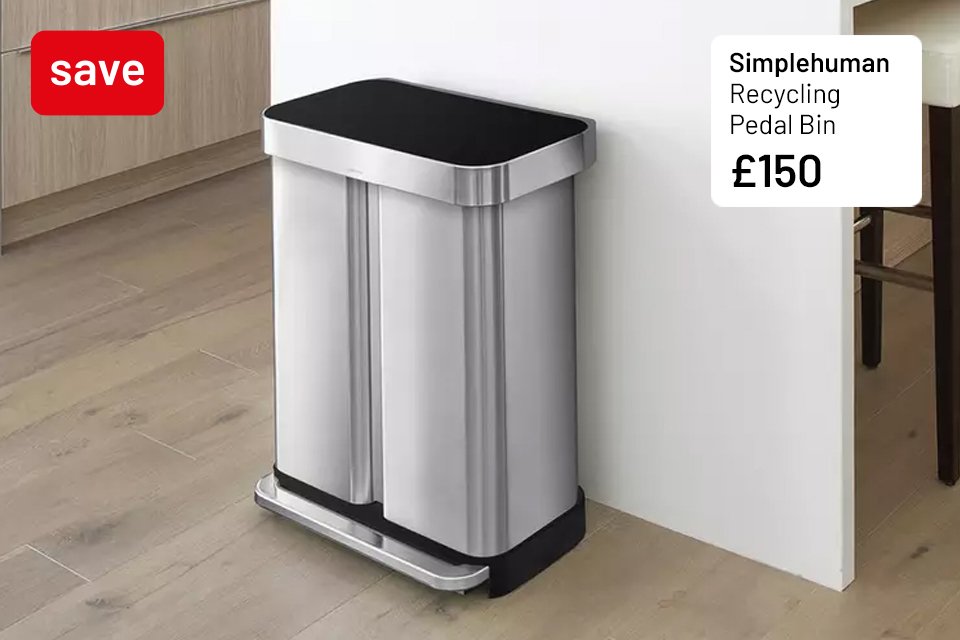 Spend £100 and save 15% on Simplehuman. Use code SAVE15.
