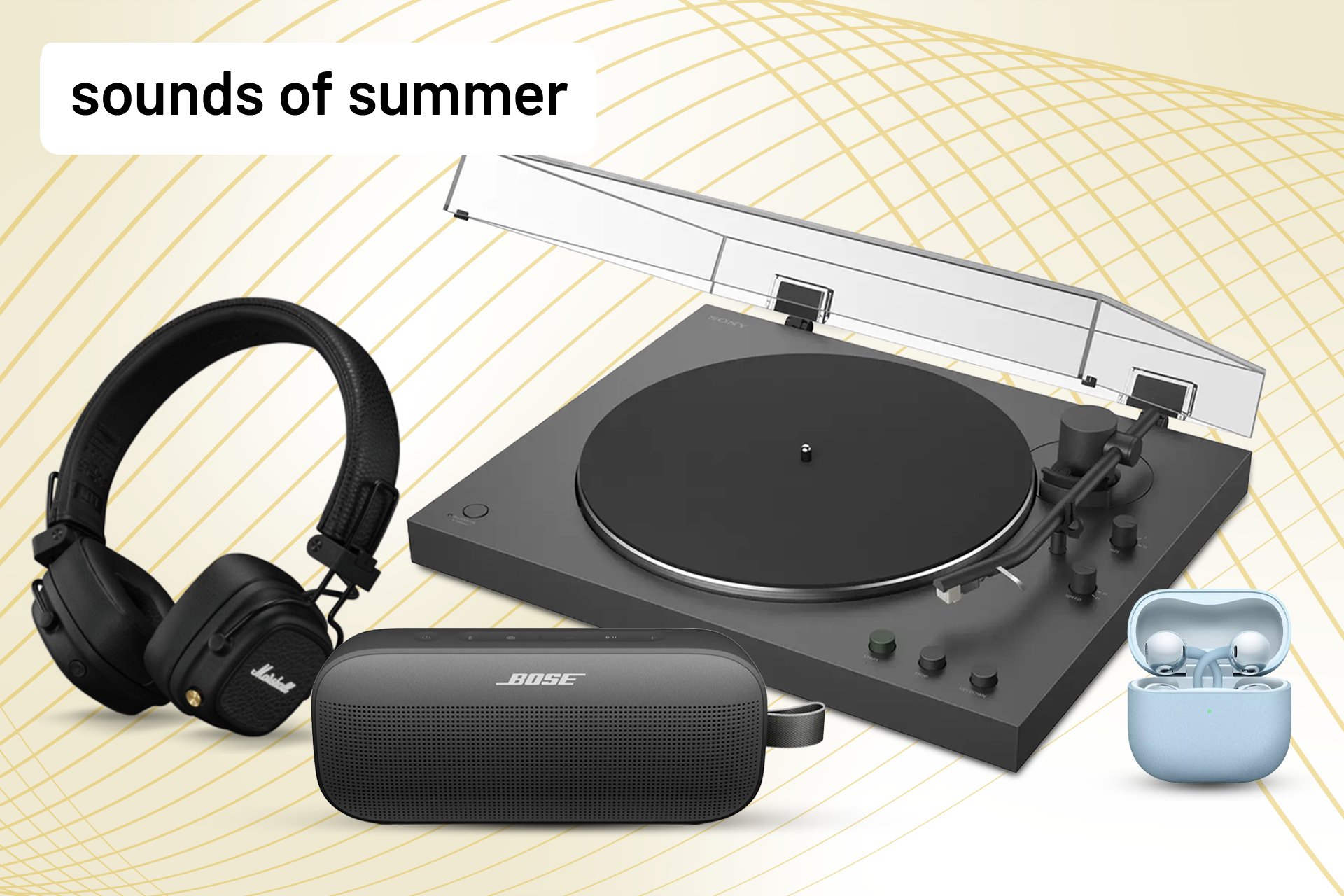 Your summer, your soundtrack. Create the soundtrack of your summer with Argos.