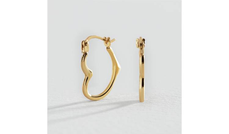 9ct Yellow Gold Creole Hoop Earrings