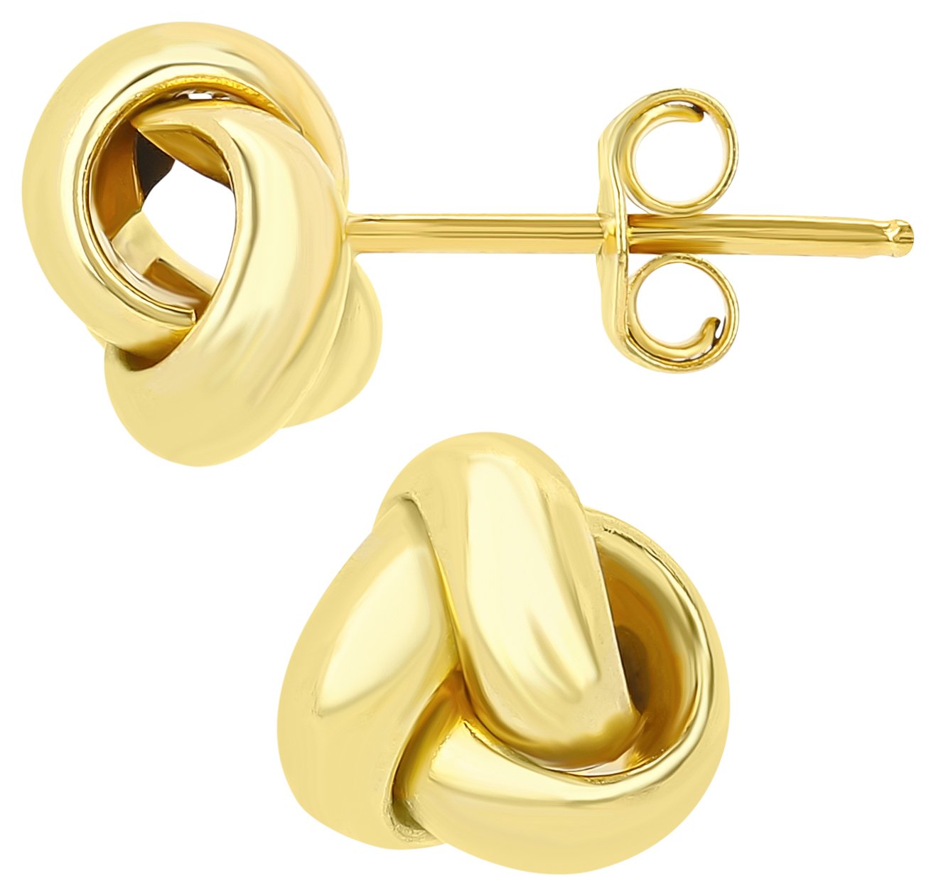 Revere 9ct Yellow Gold Triple Knot Stud Earrings Review