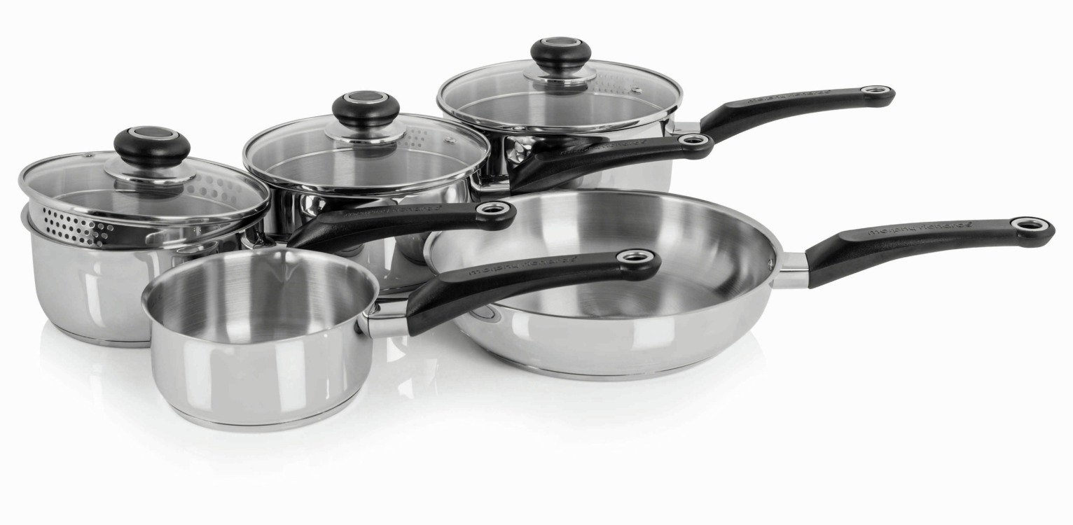 Morphy Richards Equip Stainless Steel 5 Piece Pan Set