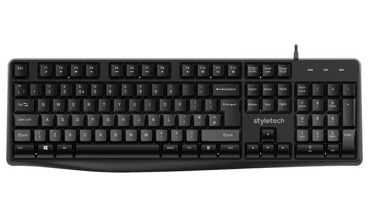 Styletech K100 Wired Keyboard - Black