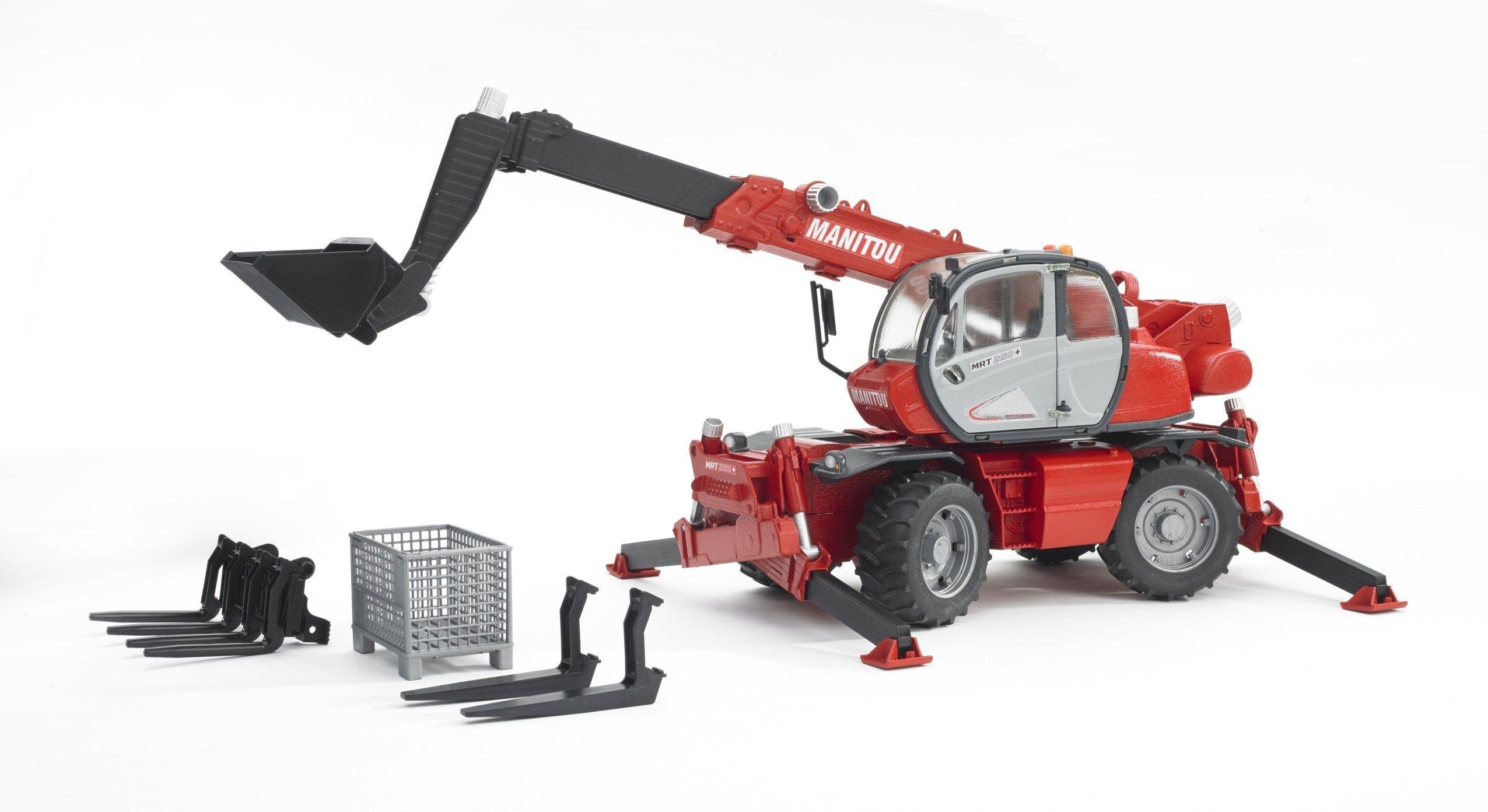 Bruder 02129 Manitou Telescopic Forklift MRT