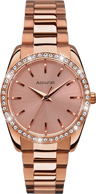 Accurist Ladies Stone Set Rose Gold Plated Bracelet Watch Review