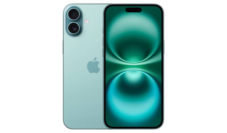 SIM Free iPhone 16 Plus 5G 512GB AI Mobile Phone - Teal