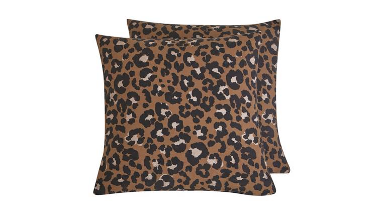 Argos Home Leopard Print Cushion Cover - 2 Pack - 43x43cm