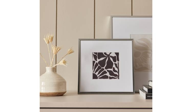 Habitat Silver Metal Picture Frame - 4x4"