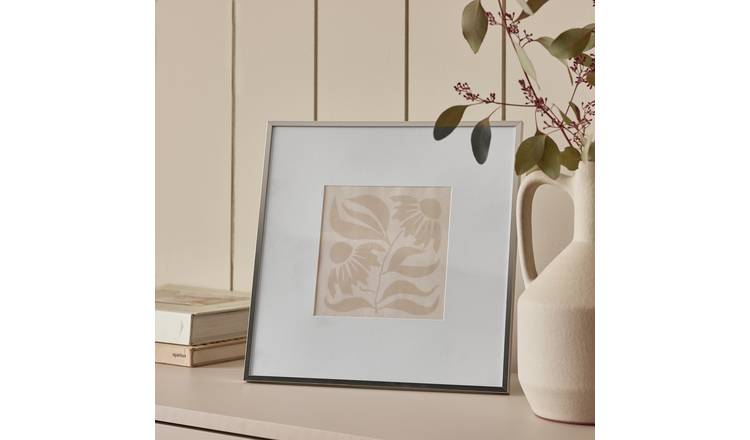 Habitat Silver Metal Picture Frame - 6x6"