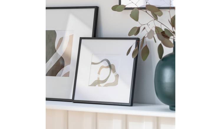 Habitat Black Metal Picture Frame - 4x4"