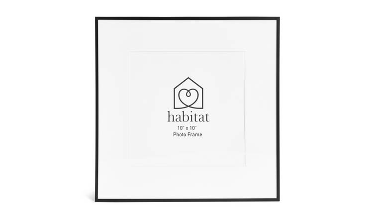 Habitat Aluminum Picture Frame - Black - 10x10"