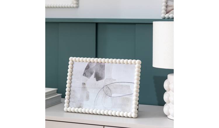 Habitat Cream Bobble Picture Frame - 8x12"