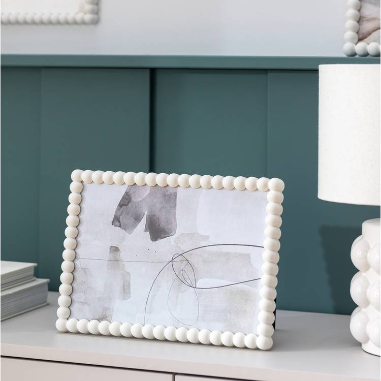 Habitat Cream Bobble Picture Frame - 8x12" 0